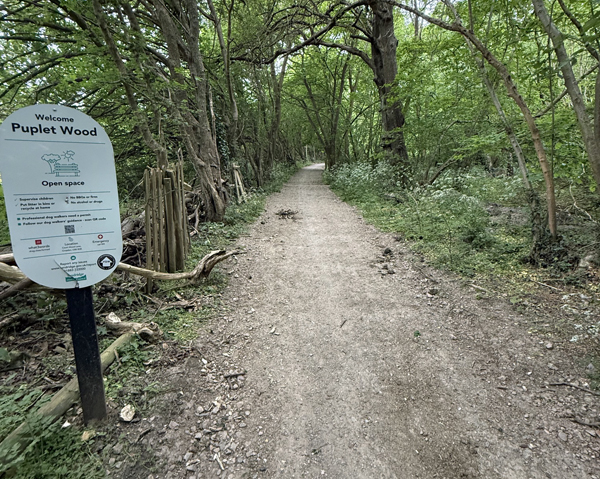 LL04 Puplet Wood bridleway open