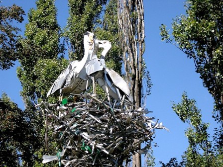 Storks Sculpture